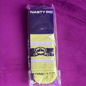 Nasty Pig Lime Green Casual Socks